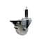 Service Caster 3'' Nylon Swivel 1'' Expanding Stem Caster with Brake SCC-EX20S314-NYS-PLB-1 - alternate 1